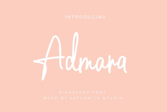 Admara: A Handwritten Font for Makers