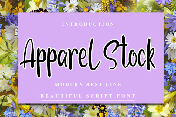 Apparel Stock: A Timeless Handwritten Font for Makers