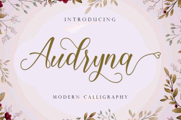 Audryna: The Modern Script Font for Bold Campaigns