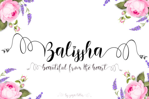 Balissha: A Romantic Script Font for Campaigns