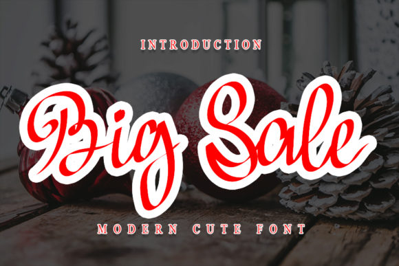 Big Sale: A Timeless Script Font for Editorial Design