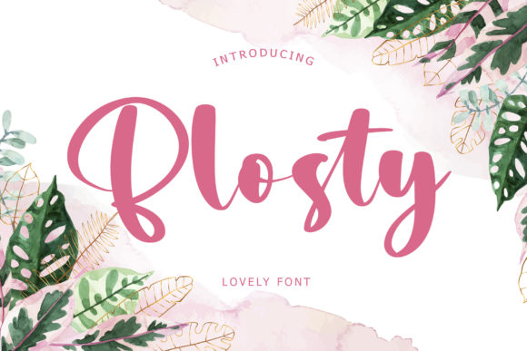 Blosty: A Handwritten Font for Modern Editorial Design