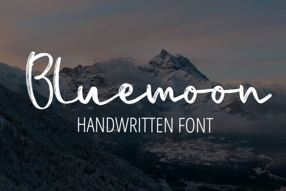 Bluemoon: A Handwritten Font for Modern Web Design