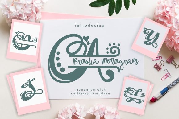 Broolia Monogram: A Premium Handwritten Font for Branding