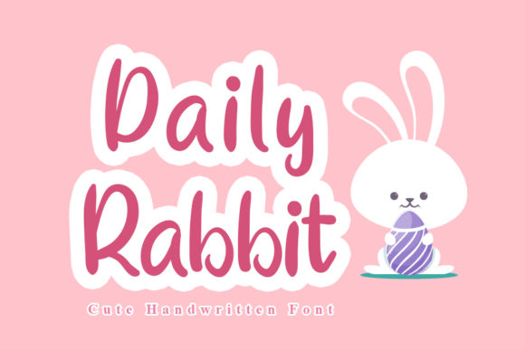 Daily Rabbit: A Handwritten Font for Small Business Branding