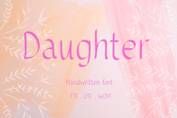 Daughter: A Handwritten Font for Modern Web Design
