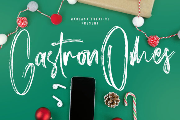Gastronomes: A Rustic Hand-Brushed Font for Crafters