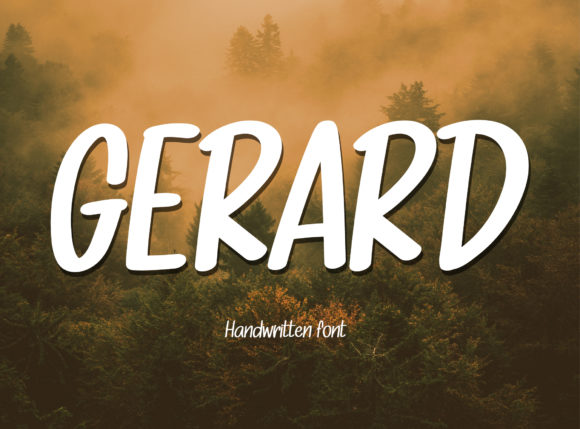 Gerard: A Handwritten Font for Authentic Branding