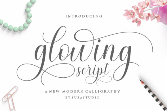 Glowing: A Romantic Handwritten Font for Your Brand