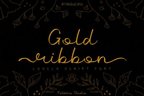 Gold Ribbon: An Elegant Script Font for Branding