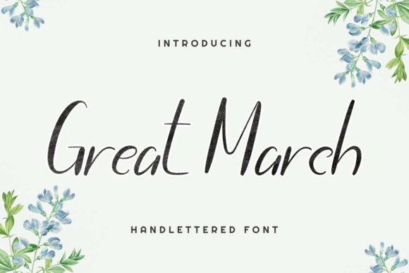 Great March: A Sweet Cursive Font for Branding