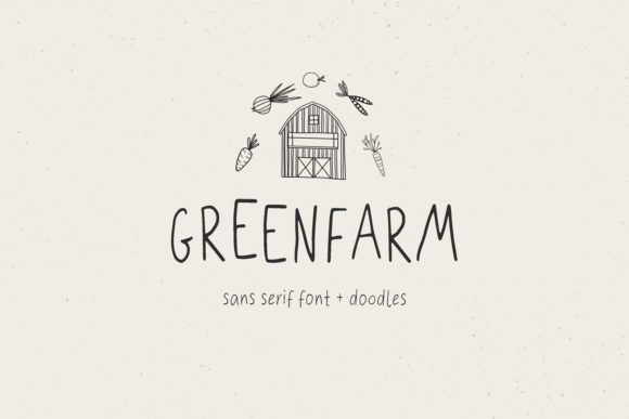 Green Farm: A Handwritten Font for Organic Branding