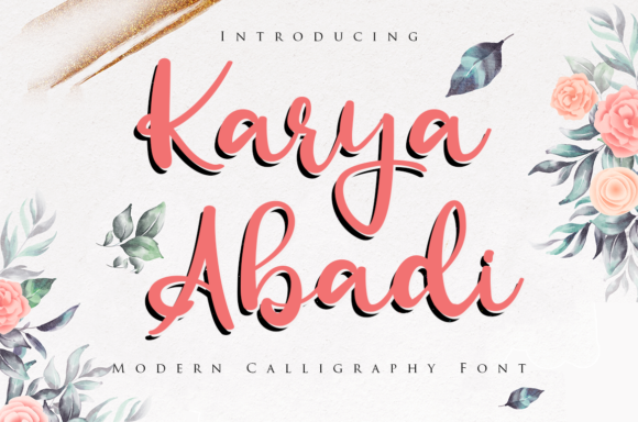 Karya Abadi: The Elegant Handwritten Font for Your Brand