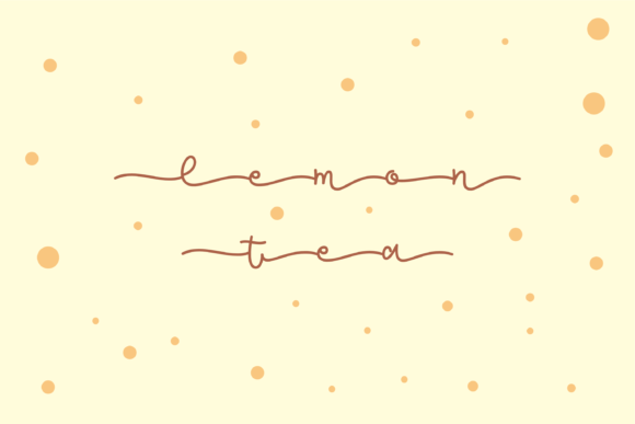 Lemon Tea Font: A Handwritten Typeface for Branding