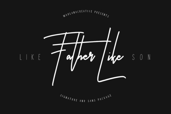 Like Father Like Son: A Premium Font for Brand Identity