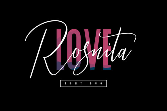 Love Rosnita Duo: A Perfect Script Font for Makers