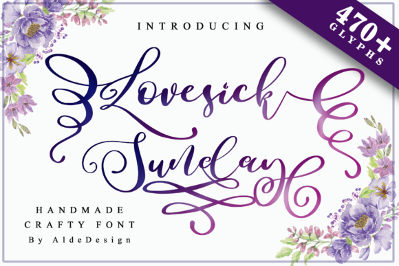 Lovesick Sunday: A Handwritten Font for Brand Identity