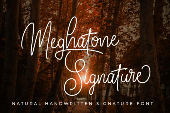 Meghatone Signature: A Handwritten Font for Editorial Design