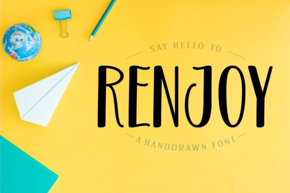 Renjoy: A Handwritten Font for Authentic Branding