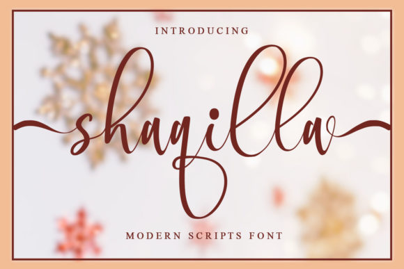 Shaqilla: A Handwritten Font for Digital Elegance