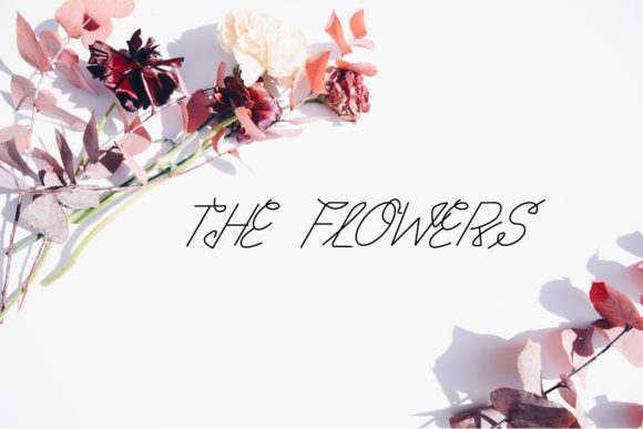 The Flowers: A Romantic Handwritten Font for Web Design